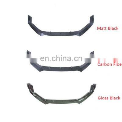 2021 New Other Exterior Accessories ABS carbon fiber look universal front bumper lip spoiler splitter for honda jazz fit 2018