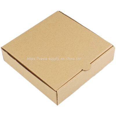 Custom disposable food pizza chips fried chicken brown packing paper box for fast food restaurant