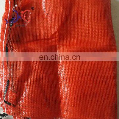 high quality with drawstring pp Leno mesh bag for fruit and vegetable