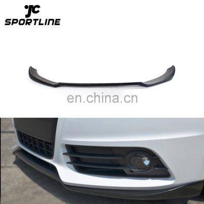 Black Painted Fiberglass A4 Front Bumper Lip Spoiler For Audi A4 B8 Sline