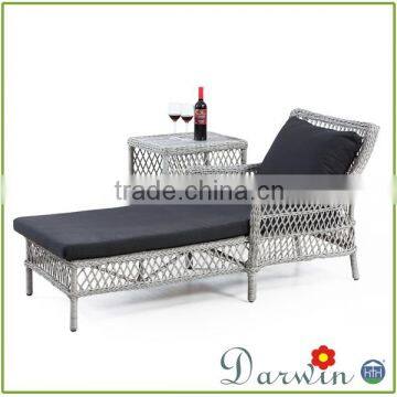 Foshan china elegant outdoor furniture rattan chaise lounge chair