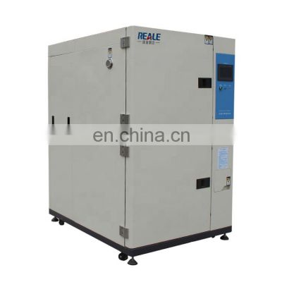 Two zone high and low temperature shock testing cabinet customized tester chamber machine