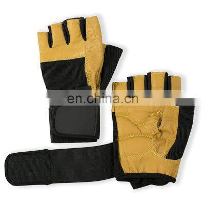 Weightlifting Gloves with Wrist Support for Heavy Exercise Body Building Gym Training Fitness Workout Gloves