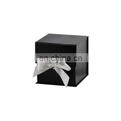 Custom black small mug cube gift box cardboard packaging wholesale