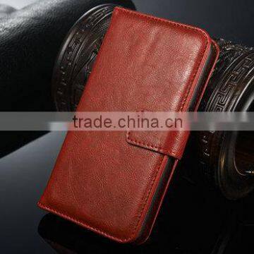 2 in 1 Crazy Horse Leather Wallet Case for Samsung Galaxy S6 Case Cover