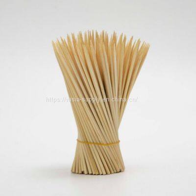 Wholesale market factory 100 Pack bulk Bamboo 12'' Wooden Skewers Sticks Bbq