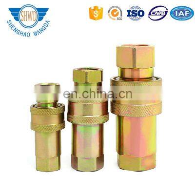 ISO 7241-B Ball Locking Type High Pressure Push And Pull Type Stainless Steel Hydraulic Quick Coupling