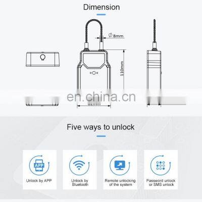 Bonded Cargo Transit Real Time GSM Tracking and Sealing E-lock With Magnet Mounting photo-4