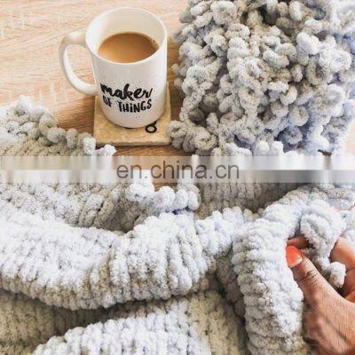 Hot Sell High Quality Finger Loop Fancy Crochet Yarn Twister Cotton Fancy Acrylic Knitting Yarn For Crochet Blanket