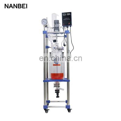 Glass type double layer jacketed photochemical chemical glass reactor