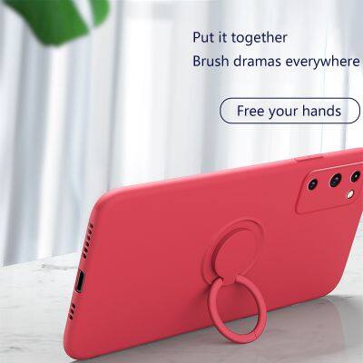 Wholesale A12 A42 A22 A13 A23 A20 A30 Seminal Foramen Mobile Phone Case Silicon Ring Holder for Samsung S20 Ultra S20 S30 photo-4