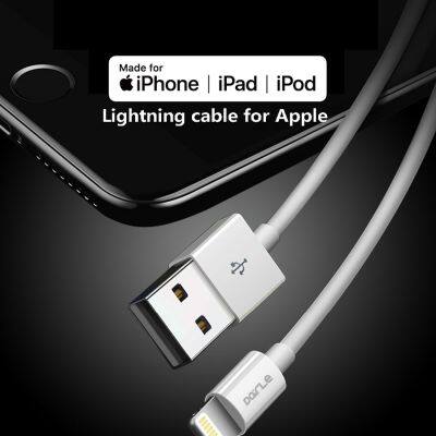 Original Foxconn White USB to Lightning Cable Mfi Certified 8pin Charging Cable for IPhone 7/8/Plus photo-4