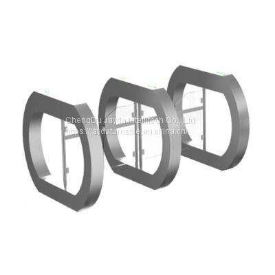 Access Control Turnstile Swing Barrier/ Optical Swing Barrier Turnstile/ Waist High Swing Turnstile photo-3