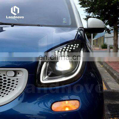 Landnovo New Arrive Led Headlight for 2010-2016 Mercedes Smart LED Head Light Upgrade Headlight Assembly