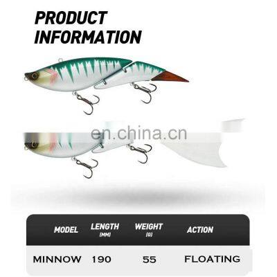 JOHNCOO 190MM 55G Environmental Floating Section Swimming Fishing Lures photo-4