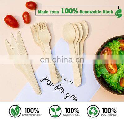 Yada Chinawood Biodegradable Customised 205Mm Chinese Soup Spoons Kitchen Utensils Set Wooden Cutlery With Wooden Handle photo-3