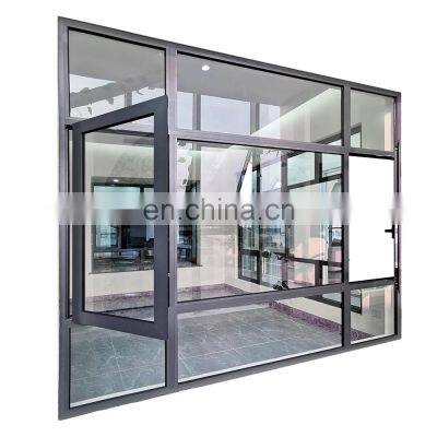 Black Aluminum Alloy Casement Window With Casement Window Aluminum Framed