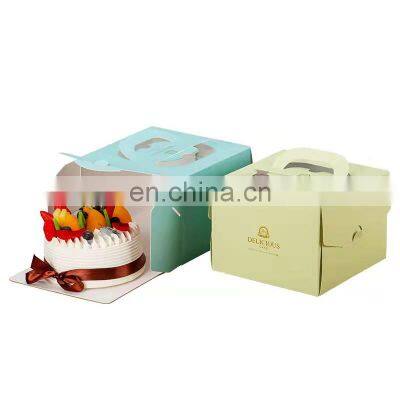 Eco-friendly custom color bulk white wedding Christmas  cake boxes  weddings birthday cake boxes