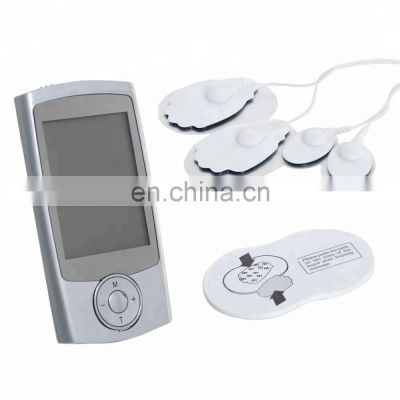 Pain relief purpose portable Mini Electronic Pulse Electric Massager  16modes AB channel mini Ems Tens Unit