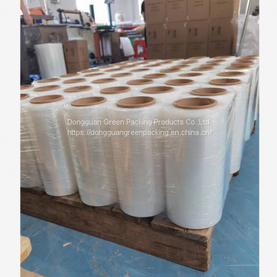 Golden supplier jumbo roll pe wrap lldpe clear plastic stretch film pack stretch film for packing