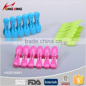 18 Pcs Hanger Clamp 2.85 Inch Plastic Clothespins photo-2