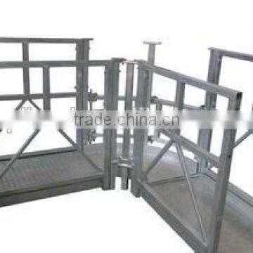 Angle suspended work platform