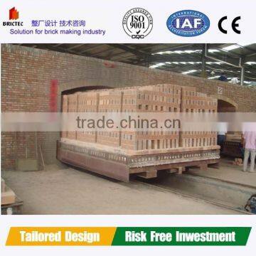 lower cost non steel automatic clay brick firing kiln