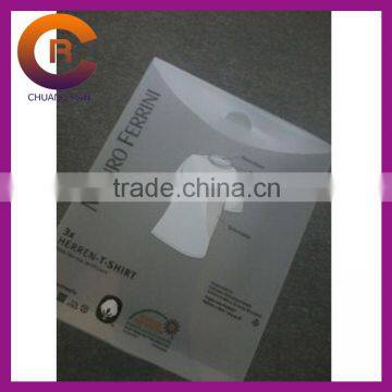 Transparents clear printed custom cheap shirt boxes