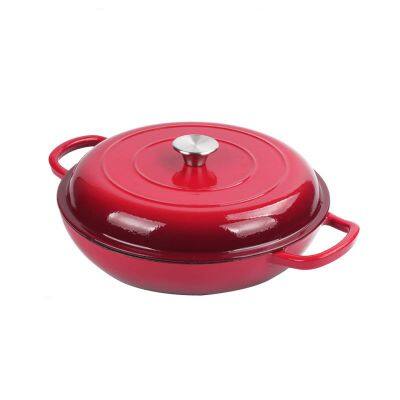 Dutch Oven Pot With Lid - Non Stick Dutch Oven for Sourdough Bread Baking - Cast Iron Cooking seafood Pot - Oven Safe Stock Pot