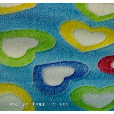 3D Printed Coral Fleece Embossed Printed Coral Fleece Fabric For Throw Blanket And Bath Robe