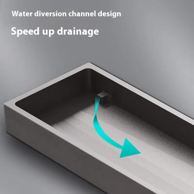 Modern 8CM Wide Thickened Brass Rectangle Shower Floor Drain for Hotels Kitchens Manufactured Quality for Bathroom Use photo-2