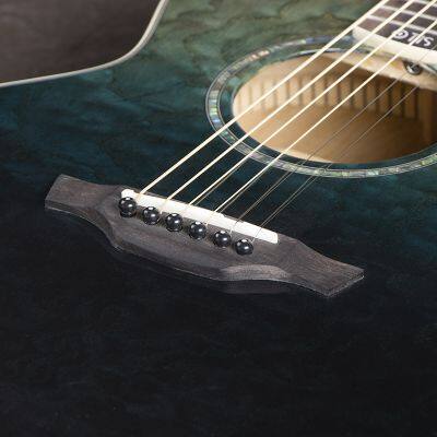 Musical Instrument Factory 36 Inch 6 Strings Guitars Solid Top Wood Acoustic Guitar AM-blue photo-4