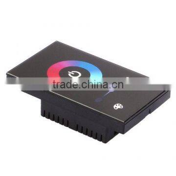 USA Size Touch Panel LED RGB Controller With Rainbow Color Ring DC12V-24V 12A/3 Channels photo-5