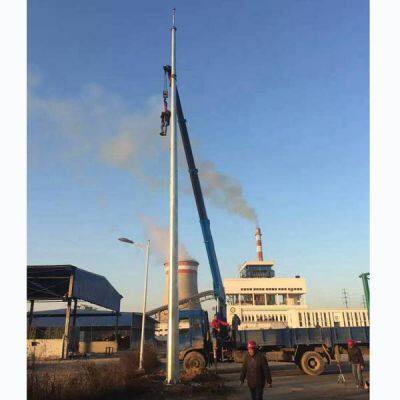 Conical gh Ring-shaped Steel Pipe Pole Lightning Rod, Lightning Protection Tower, Angle Steel Lightning Protection Tower, Customizable