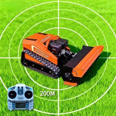 Remote Control Electric 4-Stroke Industrial Slope Mower MTSK800 Vigorun 420cc EPA Euro5 Self Locking 800mm Cutting Width photo-6