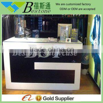 Customized unique store counter cashier desk furniture