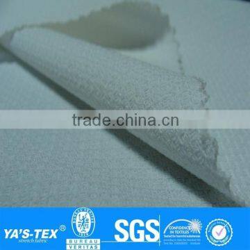 White Cross Jacquard Weave Polyester Spandex Lycra Waterproof Fabric Wholesale For Moutaineering