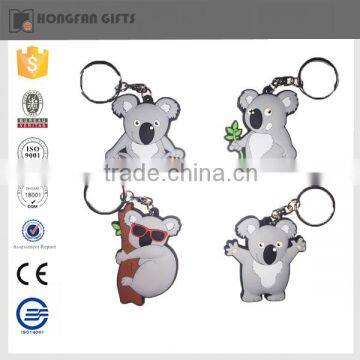 new style rubber souvenir key chain PVC keychain