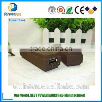 Chocolate style Power Bank charger for Christmas Gift 2600mah