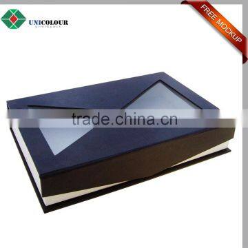 Display use personalized book box with PVC window