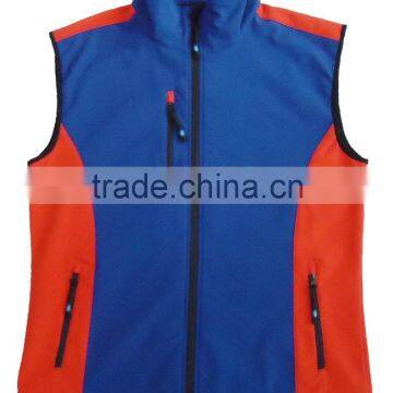 Men soft shell jacket sleeveless vest