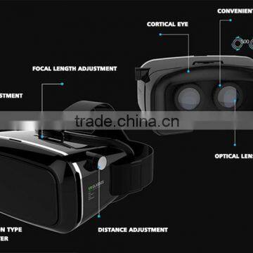 2016 hottest Head Mount Plastic Version virtual reality vr 3d glasses 2nd generation Accept OEM customized logo