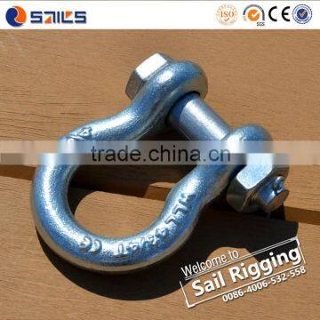 US Type G2130 Drop Forged Lifting Bow Shackle with Safety Pin