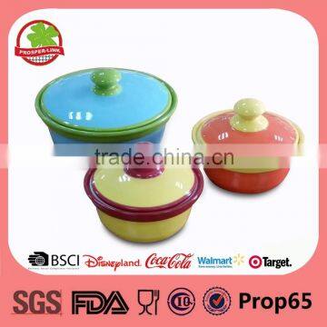 Wholesale Mini Ceramic Casserole Cookware With Lid                        
                                                Quality Choice