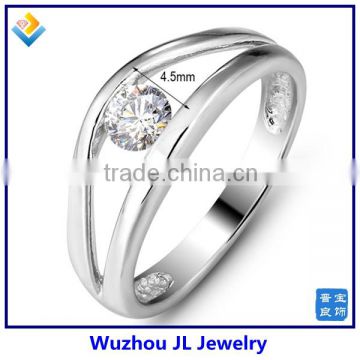 Factory Price New Style CZ Stone Wedding Silver Rings Fancy Charm