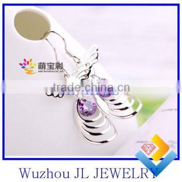 2014 Jewelry factory best price all jewelry 925 silver fashion BOXI style earrings bead latest style earrings