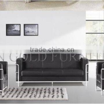 PU Leather Sofa Bed Modern Sofa Furniture Leather Sofa Set for Office(SZ-SF04) photo-5