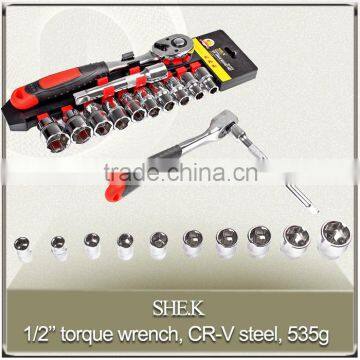Hot selling 12pcs-in-1 1/2'' ratchet wrench set