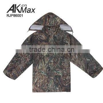 High Quality Waterproof PVC Raincoat Suit From AKMAX Of Army Style photo-2