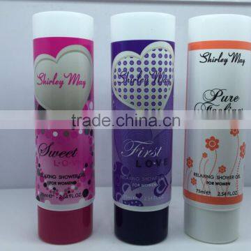 Plastic Packing Tubes for Cosmetics/Cosmetic Tube Container of Shower Gel